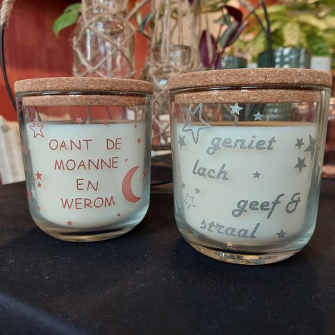 kaarspot met tekst